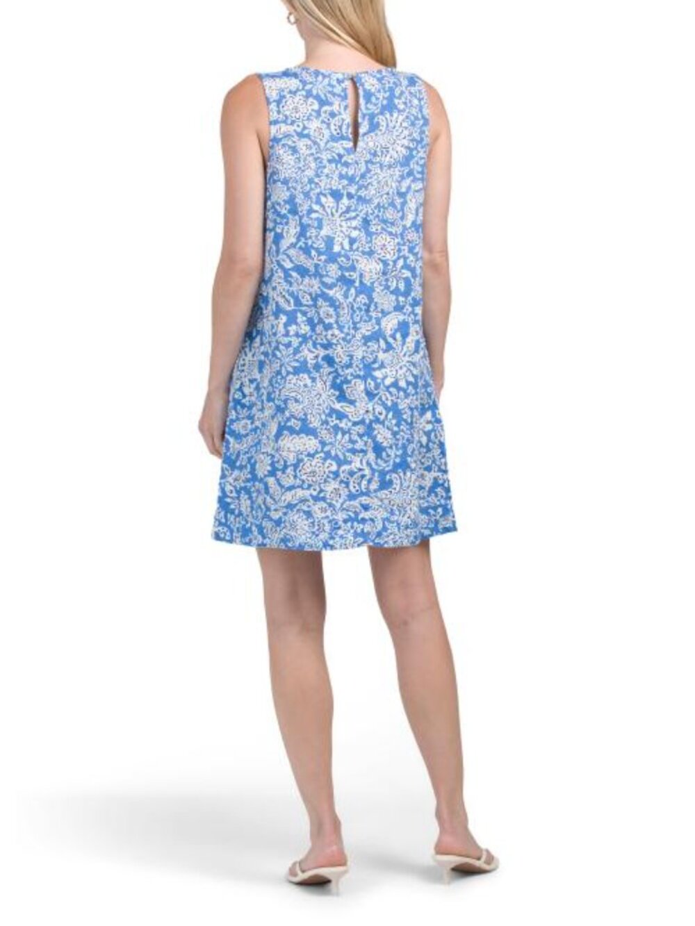 RACHEL ZOE Linen Trapeze Mini Dress - Picture 2 of 5